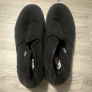 Vans Women's Black Slip-On Sneakers